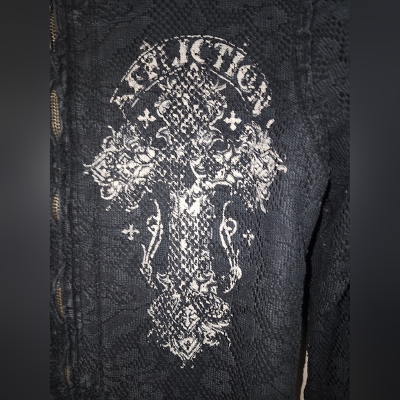 Affliction reversible hoodie - Picture 9 of 13